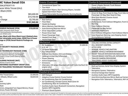 New 2026 GMC Yukon Denali w/ Denali Reserve Package AWD/4WD image 7