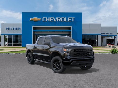 New 2026 Chevrolet Silverado 1500 Custom w/ Turbomax Blackout Package AWD/4WD image 1