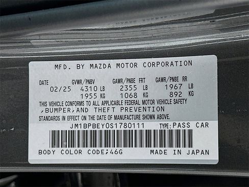 Certified 2025 MAZDA MAZDA3 2.5 Turbo Sedan w/Premium Plus image 32