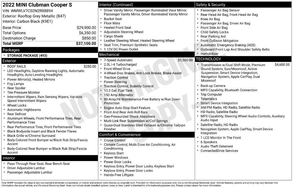 Certified 2022 MINI Cooper Clubman S FWD image 12