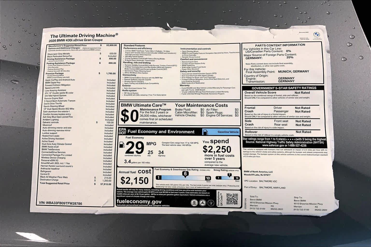 New 2026 BMW 430i xDrive w/ Premium Package AWD/4WD image 22