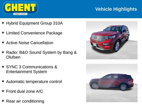 Used 2021 Ford Explorer Limited w/ Hybrid Equipment Group 310A image 2