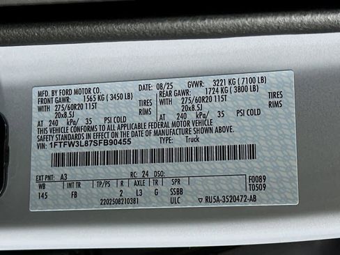 New 2025 Ford F150 XLT w/ Equipment Group 302A MID image 23