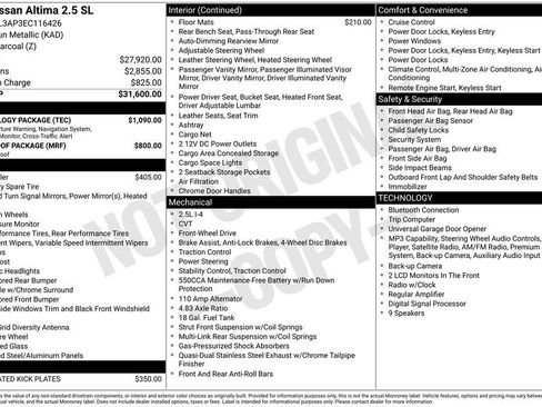 Used 2014 Nissan Altima 2.5 SL w/ Technology Package FWD image 5