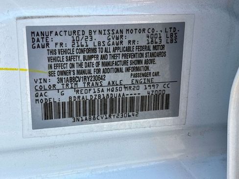 Used 2024 Nissan Sentra SV w/ All-Weather Package FWD image 30