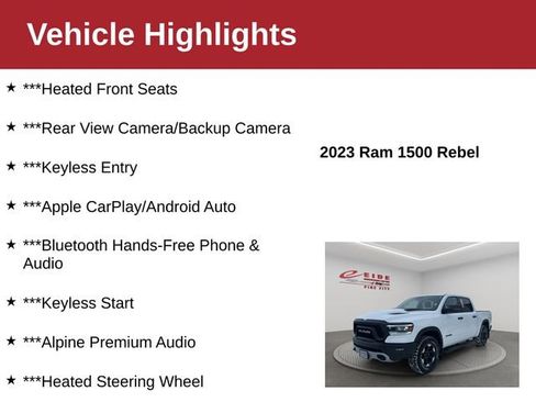 Used 2023 RAM 1500 Rebel w/ Rebel Level 1 Equipment Group image 3