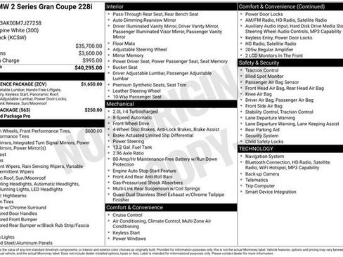 Used 2021 BMW 228i Gran Coupe w/ Convenience Package FWD image 44