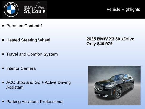 Used 2025 BMW X3 xDrive30i w/ Premium Package AWD/4WD image 16