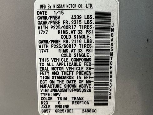 Used 2015 Nissan Rogue S w/ Convenience Package image 32