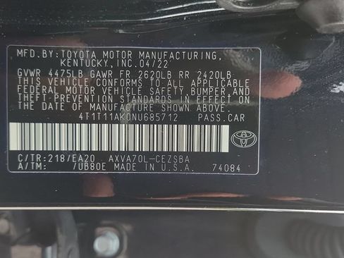Certified 2022 Toyota Camry SE w/ Convenience Package FWD image 25
