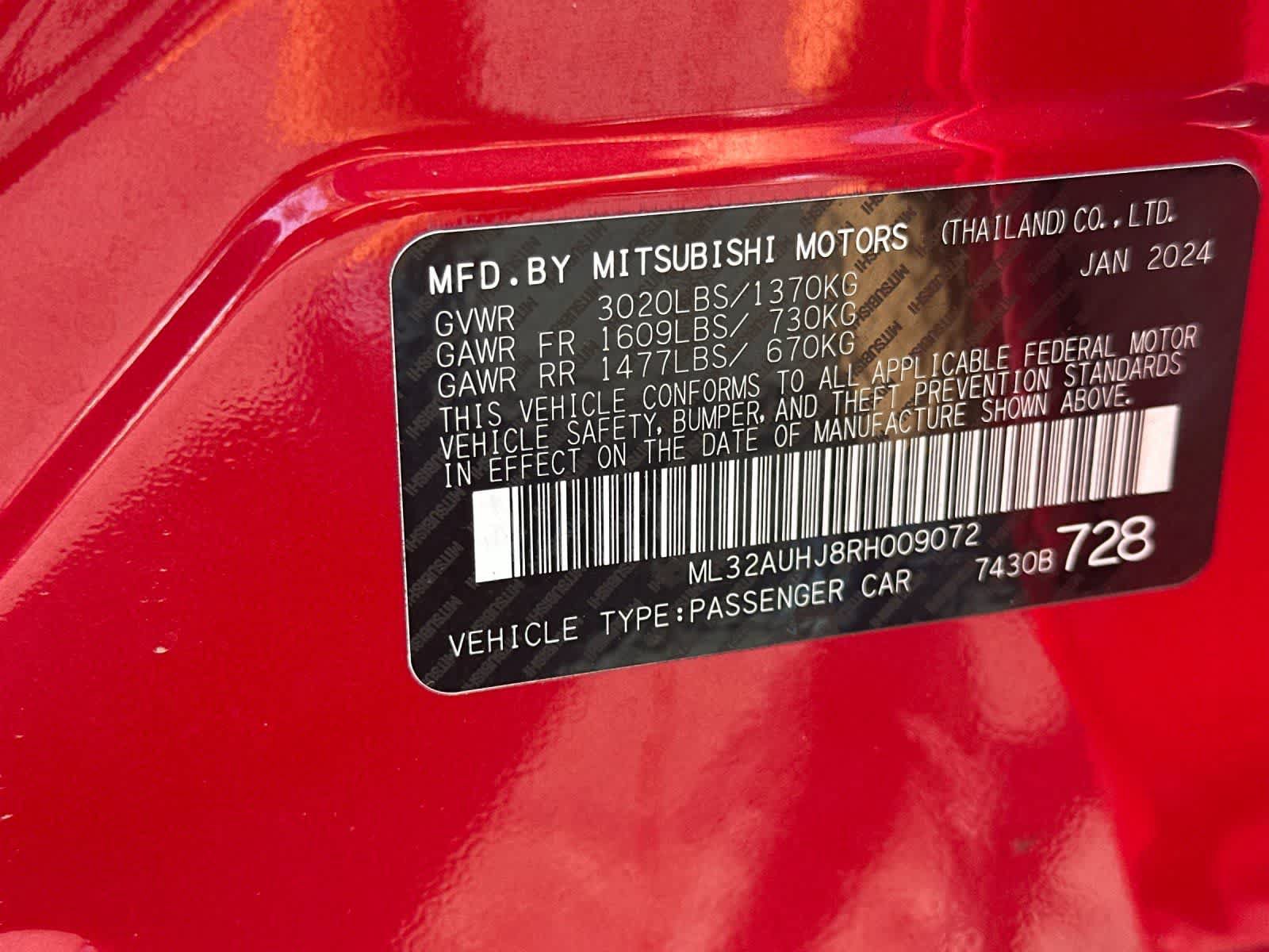 Used 2024 Mitsubishi Mirage ES FWD image 30