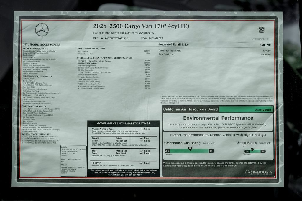 New 2026 Mercedes-Benz Sprinter 2500 image 21