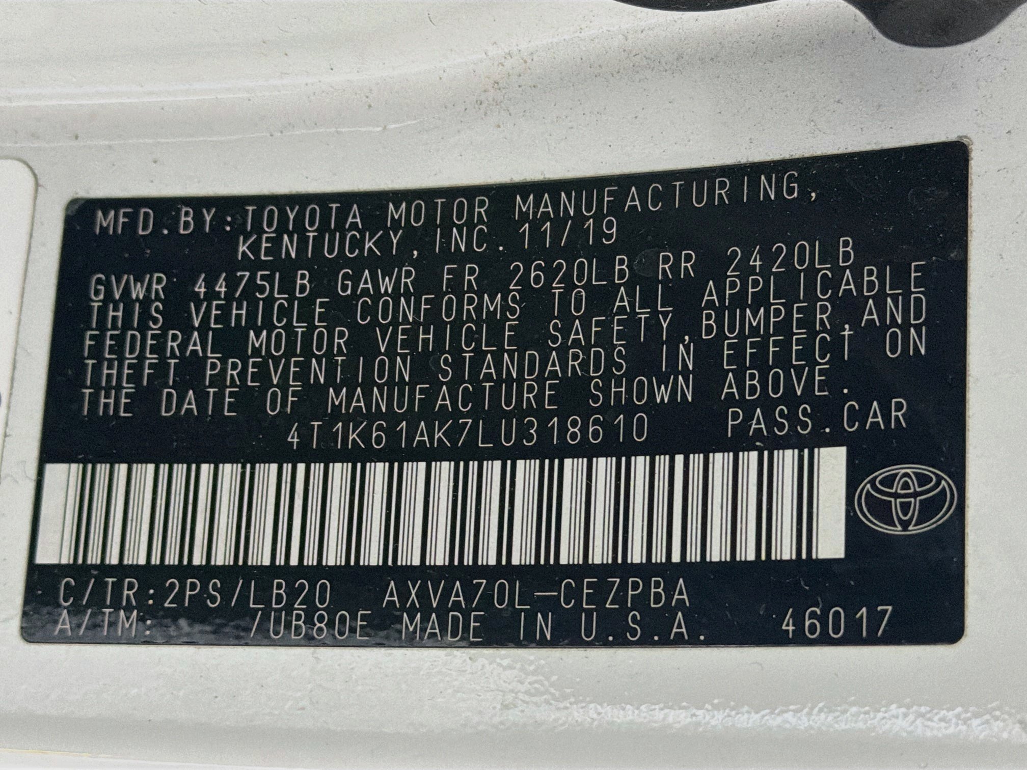 Used 2020 Toyota Camry XSE FWD image 12