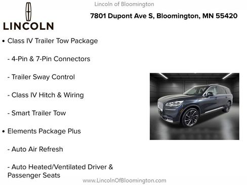 Certified 2023 Lincoln Aviator Reserve w/ Equipment Group 201A AWD/4WD image 10