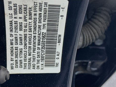 Used 2016 Honda Civic EX-T image 12