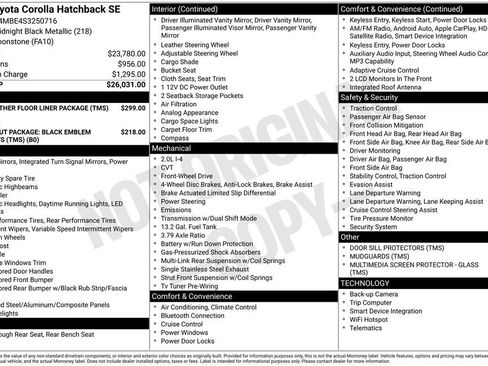 Certified 2025 Toyota Corolla SE FWD image 33