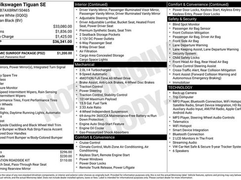 Used 2024 Volkswagen Tiguan SE w/ Panoramic Sunroof Package AWD/4WD image 5