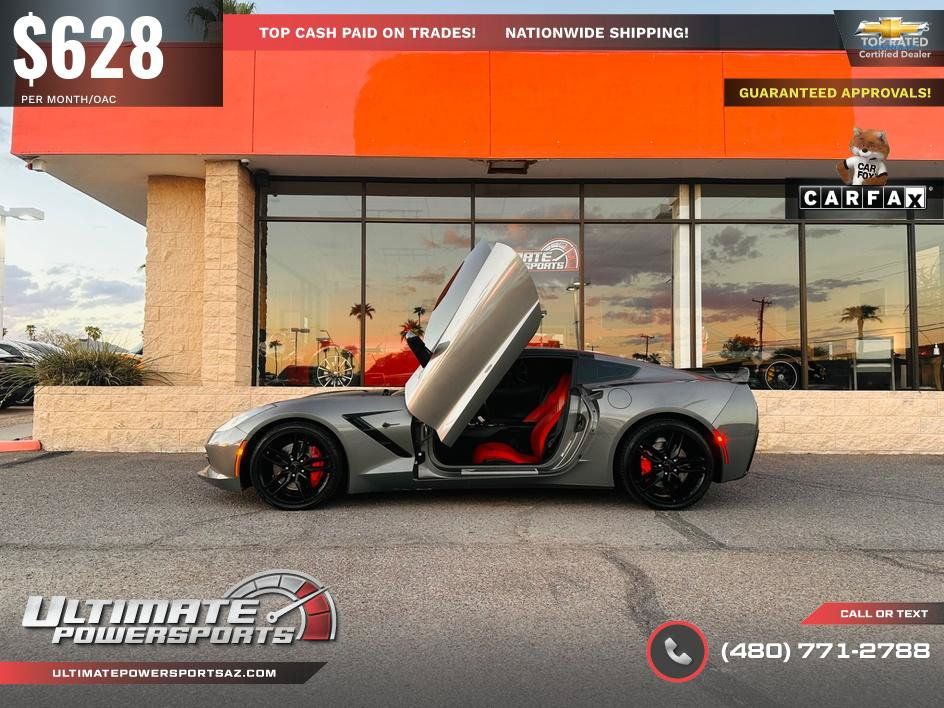 Used 2016 Chevrolet Corvette Stingray Coupe w/ Carbon Flash Badge Package RWD image 19