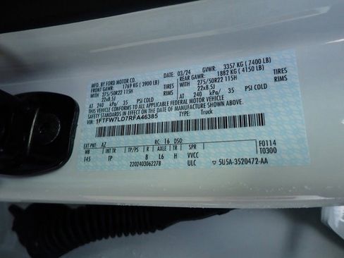 Used 2024 Ford F150 Platinum w/ Equipment Group 703A Plus image 33