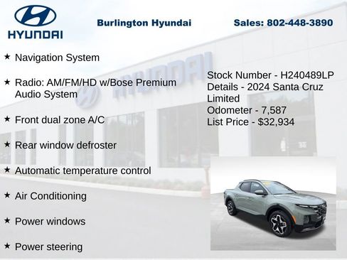 Certified 2024 Hyundai Santa Cruz Limited image 5