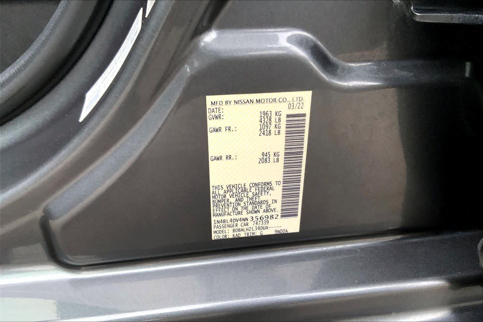 Used 2022 Nissan Altima 2.5 SV FWD image 36
