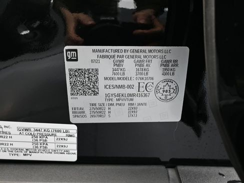 Used 2021 Cadillac Escalade Sport w/ LPO, Illumination Package AWD/4WD image 63