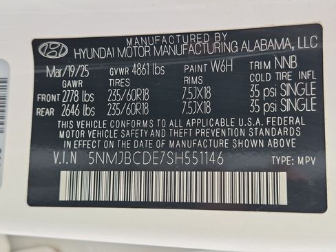 Certified 2025 Hyundai Tucson SEL AWD/4WD image 35