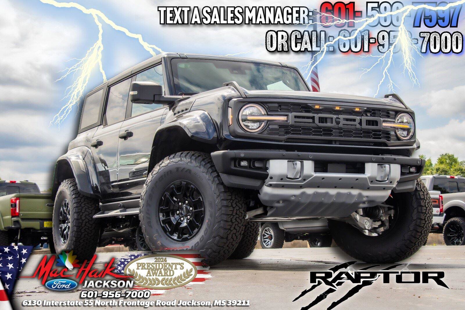 Used 2026 Ford Bronco Raptor w/ Interior Carbon Fiber Pack AWD/4WD image 1