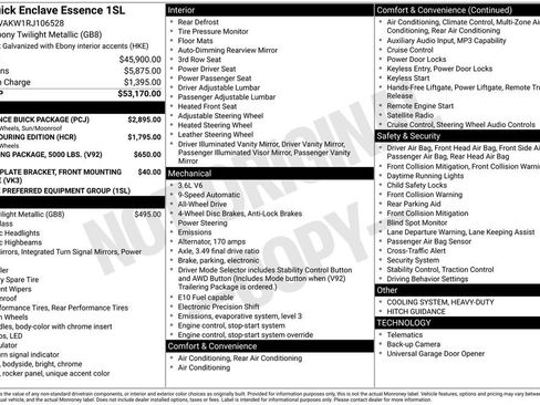 Certified 2024 Buick Enclave Essence w/ Experience Buick Package AWD/4WD image 5