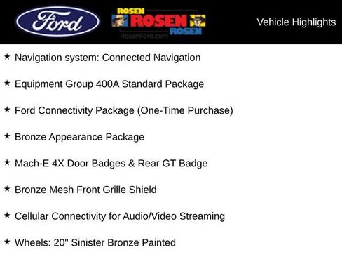 New 2025 Ford Mustang Mach-E GT w/ Bronze Appearance Package AWD/4WD image 56