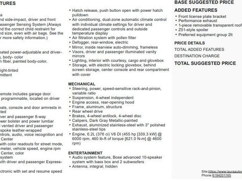 Used 2014 Chevrolet Corvette Stingray Coupe w/ 2LT Preferred Equipment Group image 2