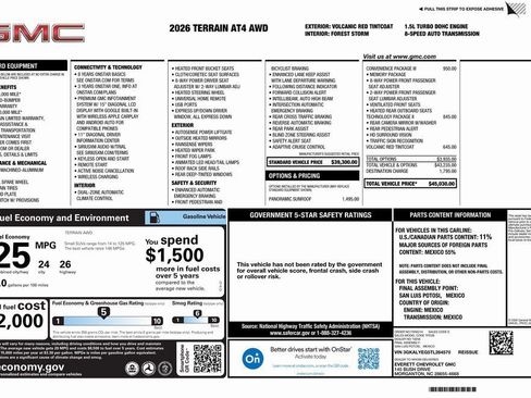 New 2026 GMC Terrain AT4 w/ Convenience Package III AWD/4WD image 4