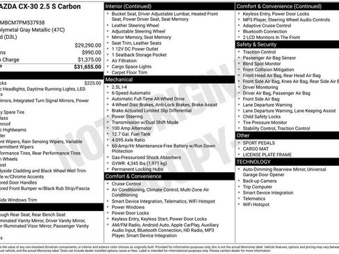 Certified 2023 MAZDA CX-30 AWD 2.5 S w/ Preferred Package image 11