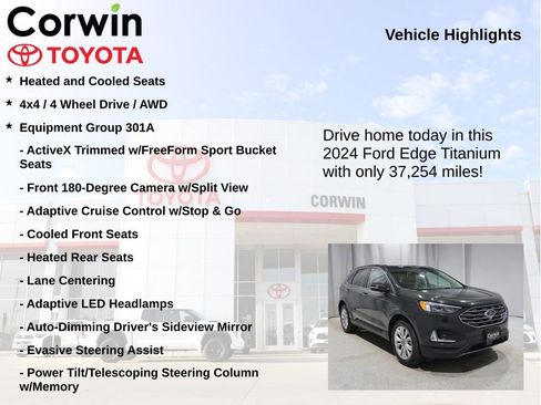 Used 2024 Ford Edge Titanium w/ Equipment Group 301A image 6