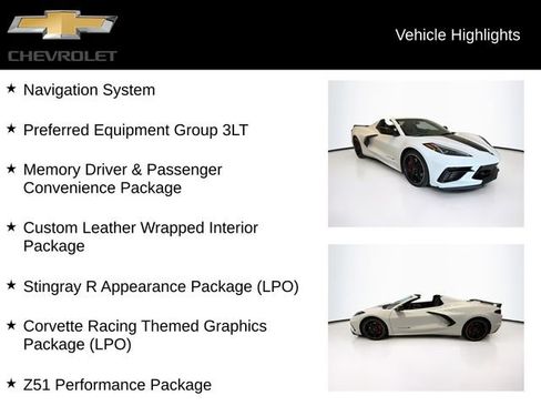 Used 2023 Chevrolet Corvette Stingray Premium Conv w/ Z51 Performance Package image 5