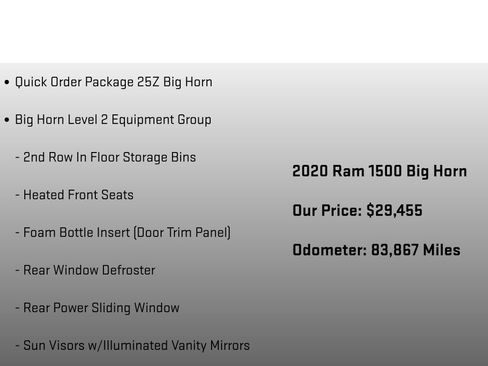 Used 2020 RAM 1500 Big Horn image 6