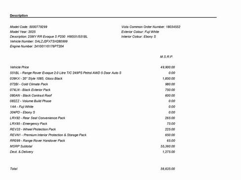 Used 2025 Land Rover Range Rover Evoque S image 3