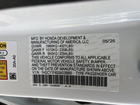 Used 2025 Honda Accord SE image 24