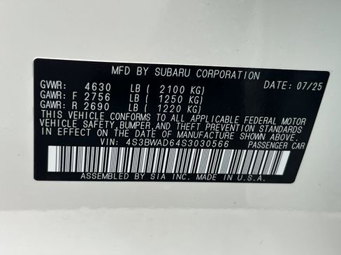 New 2025 Subaru Legacy Premium image 26