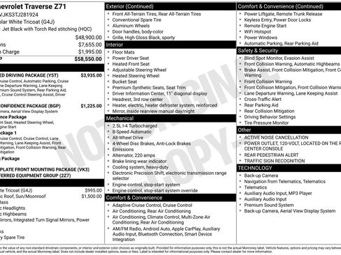 New 2026 Chevrolet Traverse Z71 w/ Enhanced Driving Package image 27