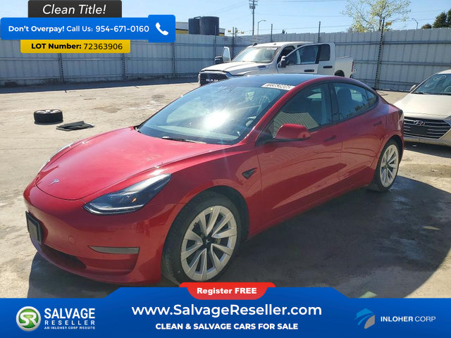 Used 2022 Tesla Model 3 RWD image 1