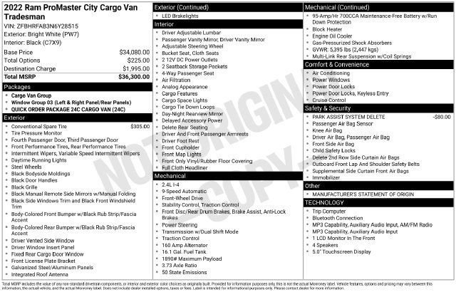 Used 2022 RAM ProMaster City Tradesman FWD image 11