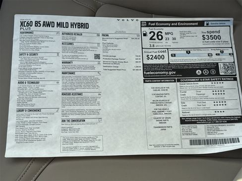 New 2026 Volvo XC60 B5 Plus w/ Protection Package Premier image 32