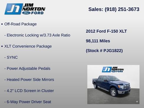 Used 2012 Ford F150 XLT w/ XLT Convenience Pkg AWD/4WD image 13