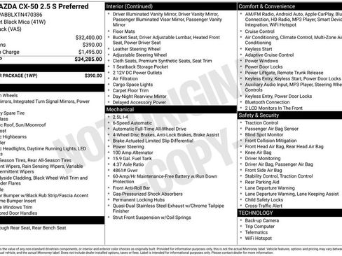 New 2026 MAZDA CX-50 AWD 2.5 S w/ Weather Package image 23