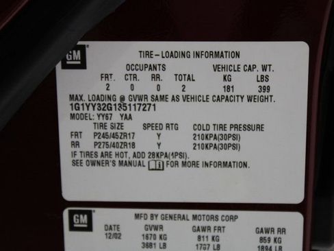 Used 2003 Chevrolet Corvette 50th Anniversary Edition w/ Preferred Equipment Group1 image 31