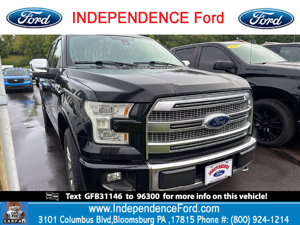 Used 2016 Ford F150 Platinum w/ Trailer Tow Package AWD/4WD image 1