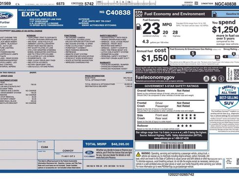 Used 2022 Ford Explorer ST-Line RWD image 3