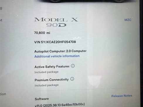 Used 2017 Tesla Model X 90D AWD/4WD image 6