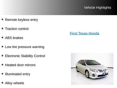 Used 2012 Toyota Corolla S FWD image 9